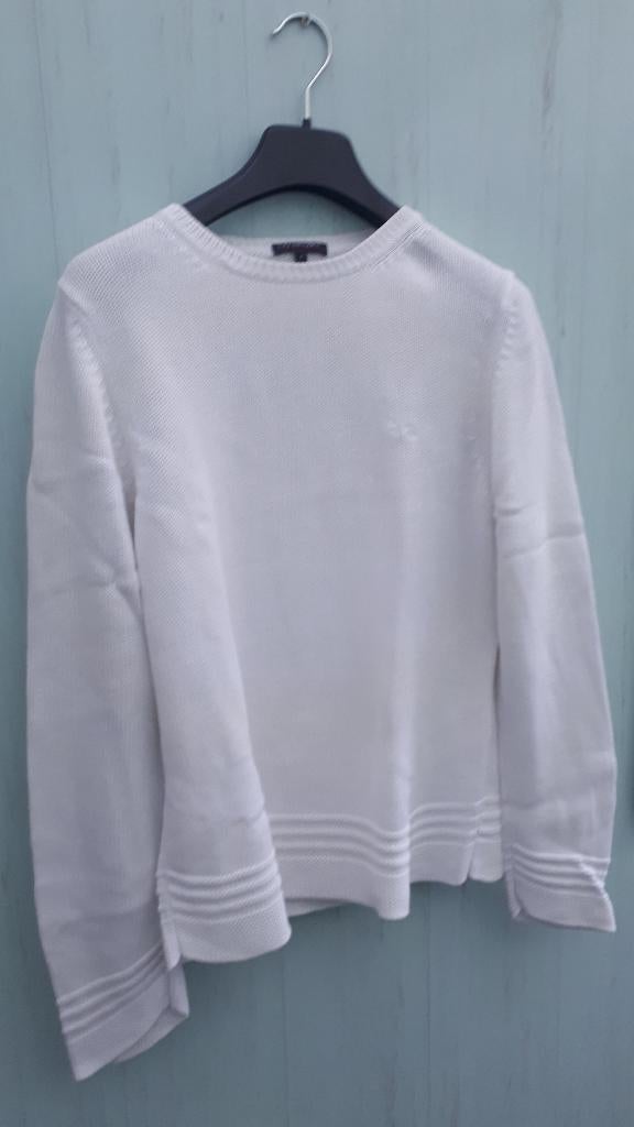 mooie pull trui Wit katoen taille M merk La Gaviotta Sport, Ophalen, Wit