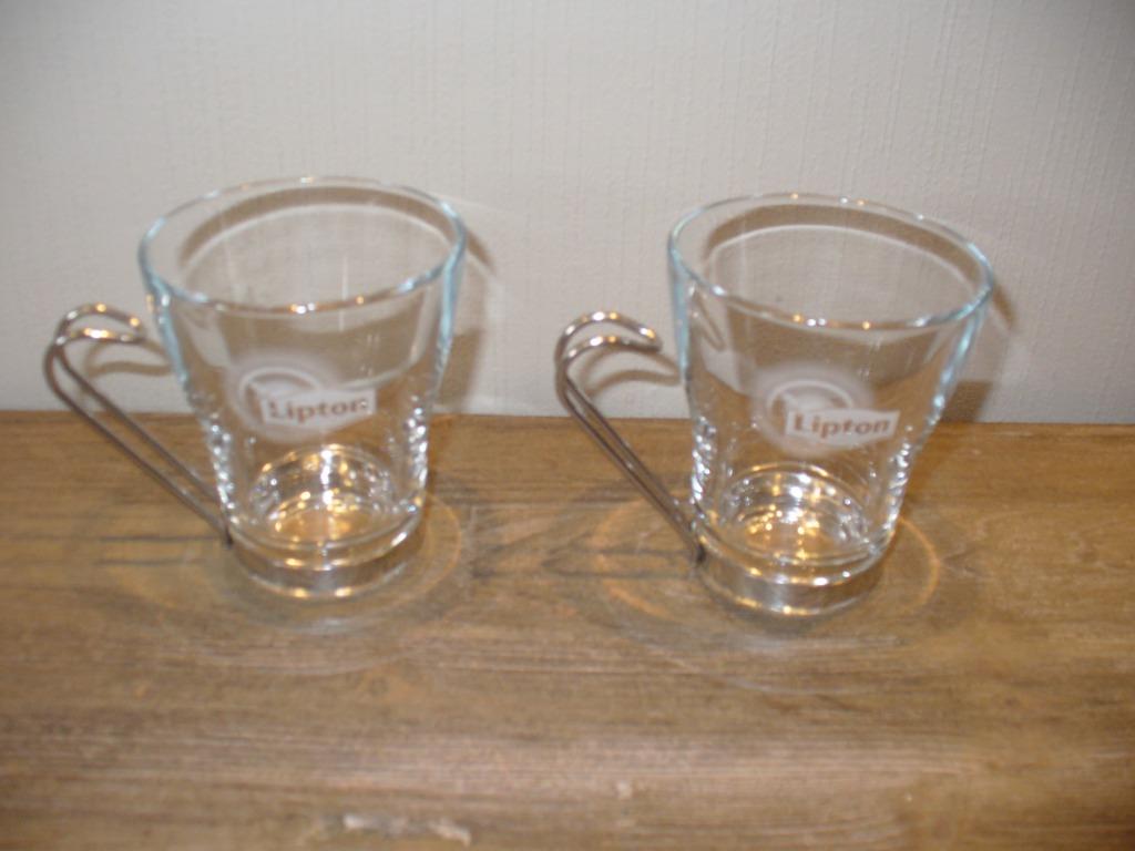 2 Speciale tassen Lipton, Huis en Inrichting, Ophalen of Verzenden, Zo goed als nieuw, Kop(pen) en/of Schotel(s)