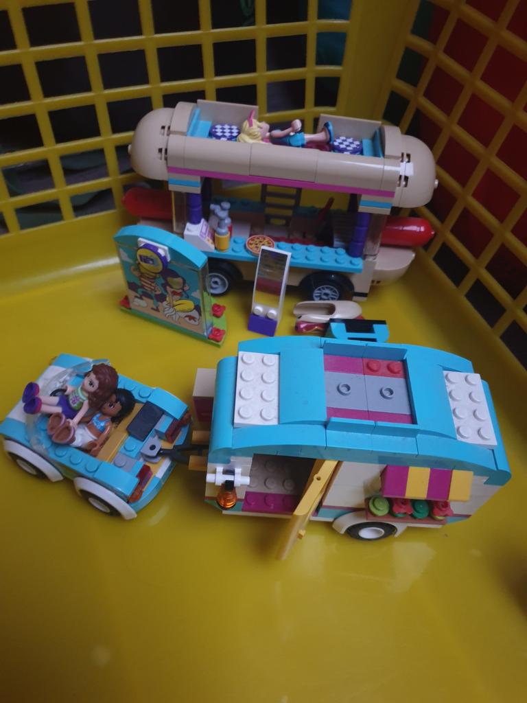 Lego Friends burgerkraampje en caravan, Enlèvement ou Envoi, Comme neuf, Lego