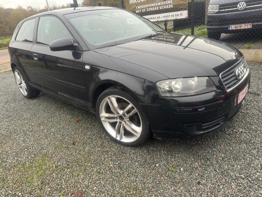 Audi A3 1.9 tdi bj 2004 km 290.600 rijd goed, Voorwielaandrijving, Stof, Zwart, https://public.car-pass.be/vhr/2214875a-c184-4182-90f6-4bc192a573cc