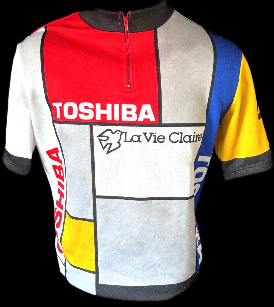 Toshiba La Vie Claire Wielrennen Shirt Wielershirt Hinault, Verzenden, Gebruikt