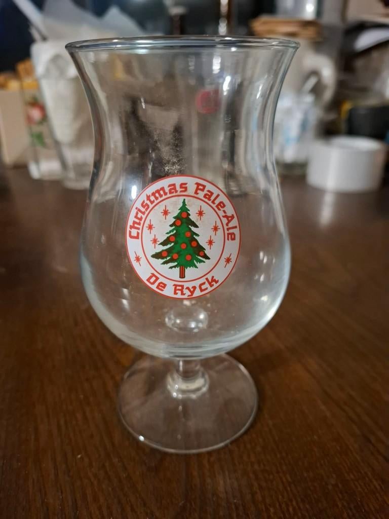 Ryck Christmas Pale Ale glas, Verzenden, Gebruikt, Glas of Glazen, Overige merken
