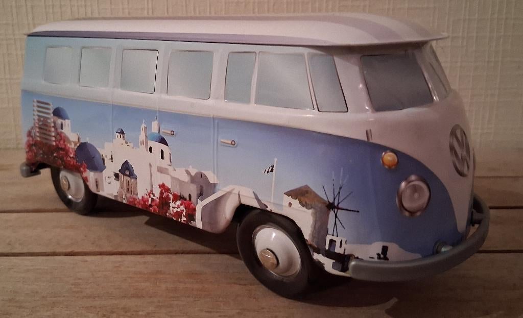 blikken doos - VW T1 busje - thema Griekenland, Ophalen of Verzenden