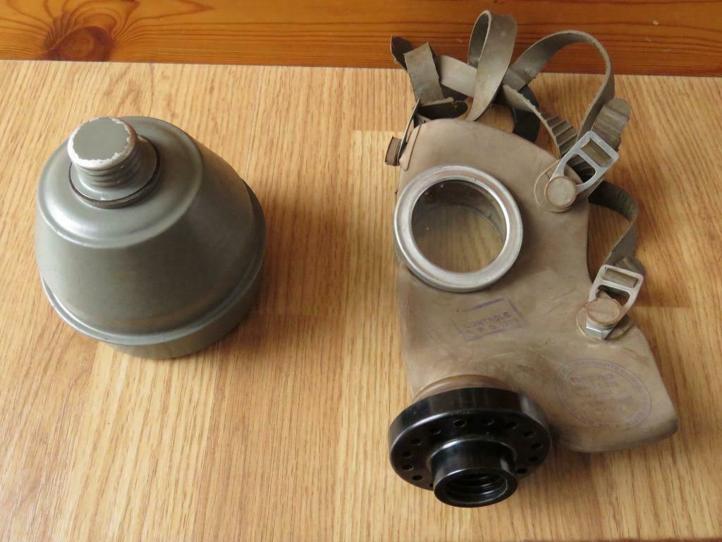 Masque à gaz défense passive Belge L.702 1939 - WW2, Verzamelen, Ophalen of Verzenden, Landmacht, Overige typen