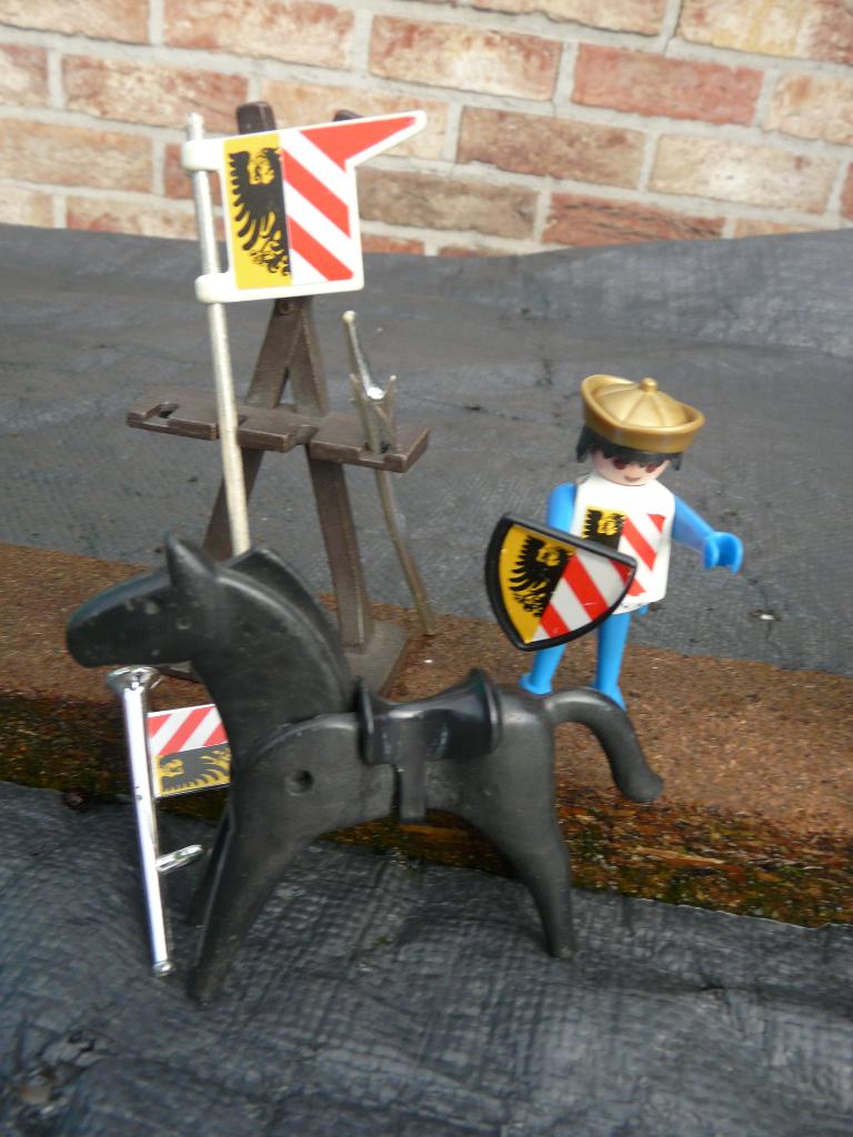 Playmobil vintage ridders/soldaten en1 paard, Ophalen, Gebruikt, Los Playmobil