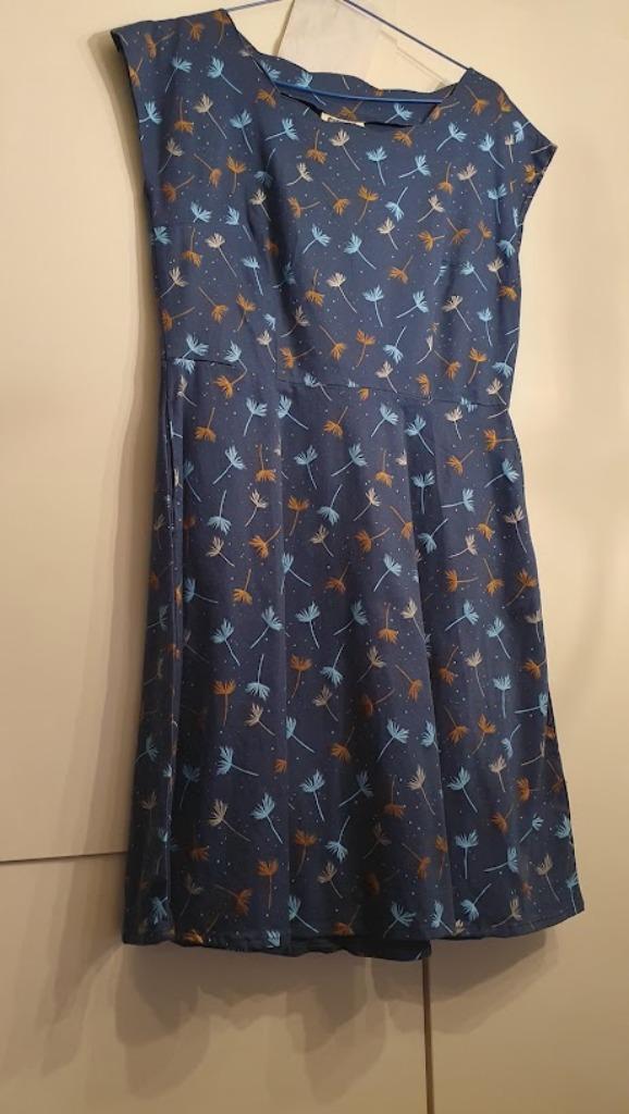 Kleedje merk Circus, Blauw, Knielengte, Gedragen, Ophalen