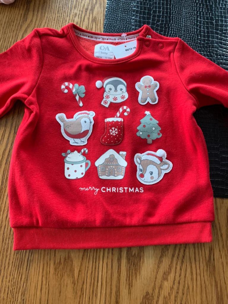 ensemble pour bébé pull et pantalon de Noël taille 80, Enlèvement ou Envoi, Neuf