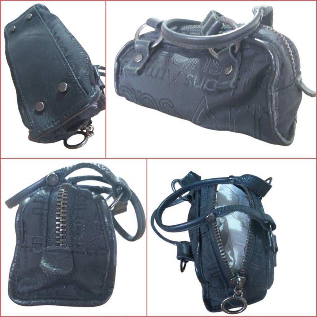 Giorgio Armani - bowling/barrel - Handtas, Handtassen en Accessoires, Tassen | Reistassen en Weekendtassen, Zwart, Ophalen of Verzenden