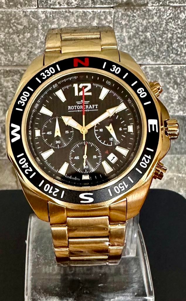 ROTORCRAFT LISBON SPORT CHRONO MET 400€KORTING! 💯%NIEUW!, Ophalen of Verzenden, Nieuw