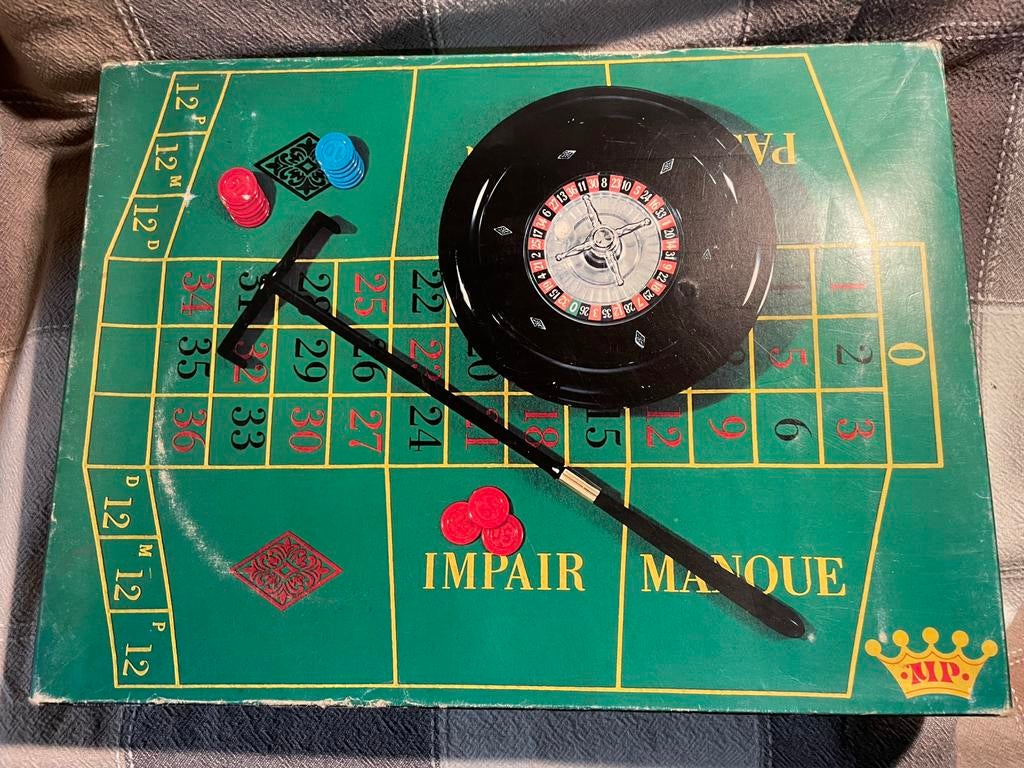 Jeu de roulette vintage des années 1970-1980, Enlèvement ou Envoi, Comme neuf