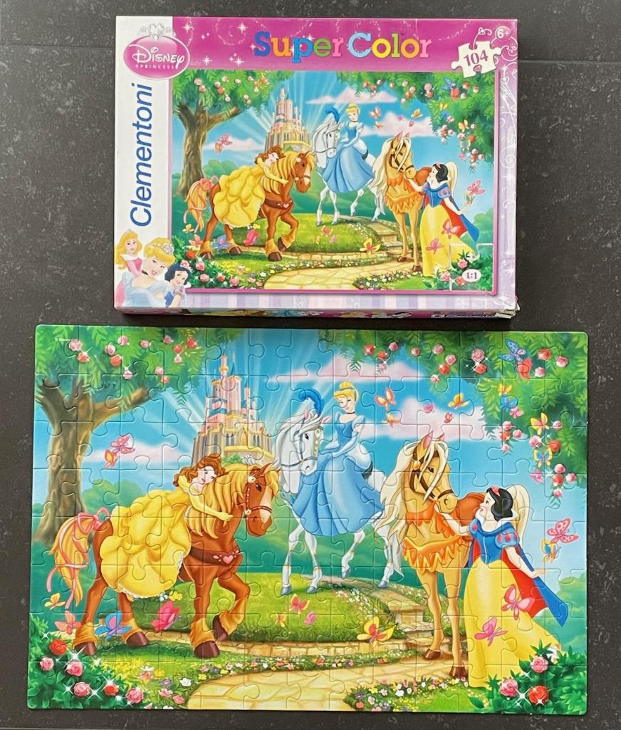 Disney Assepoester, Sneeuwwitje en Belle puzzel., Ophalen of Verzenden, Sneeuwwitje of Doornroosje, Gebruikt, Overige typen