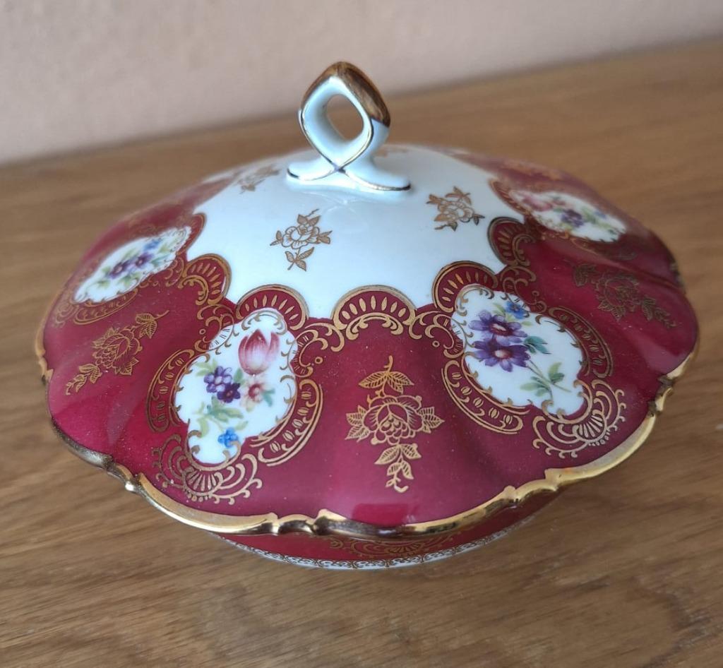 Bol et pot en porcelaine Zeh Scherzer, Bavière Allemagne, Antiquités & Art, Enlèvement ou Envoi