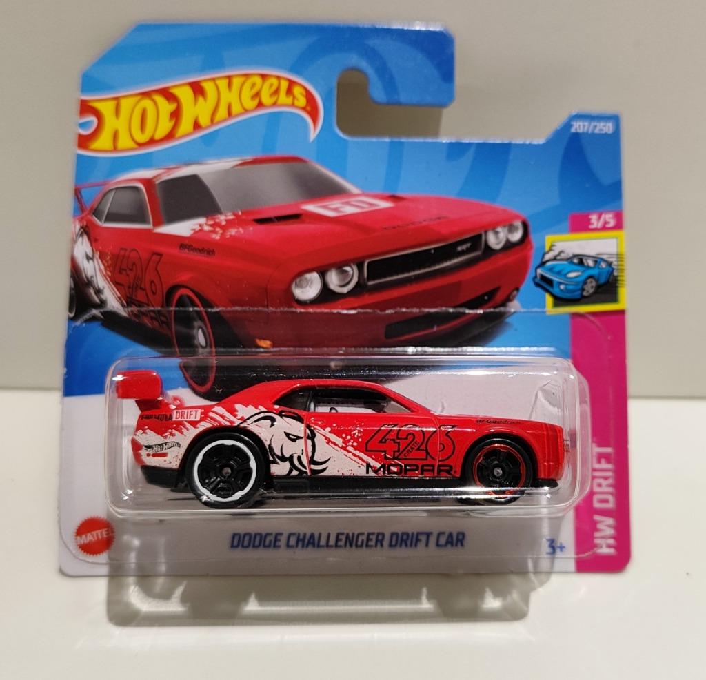 Hot Wheels Dodge Challenger Drift Car Rood (2022), Hobby en Vrije tijd, Modelauto's | Overige schalen, Ophalen of Verzenden