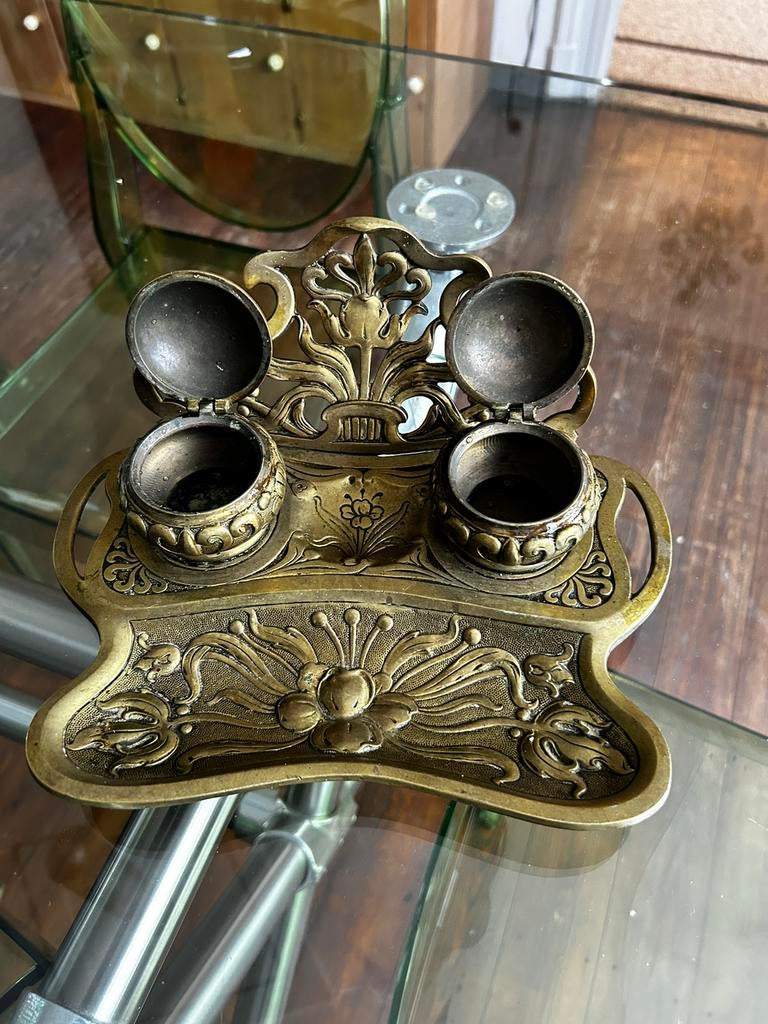 Encrier ancien, Antiquités & Art, Antiquités | Bronze & Cuivre