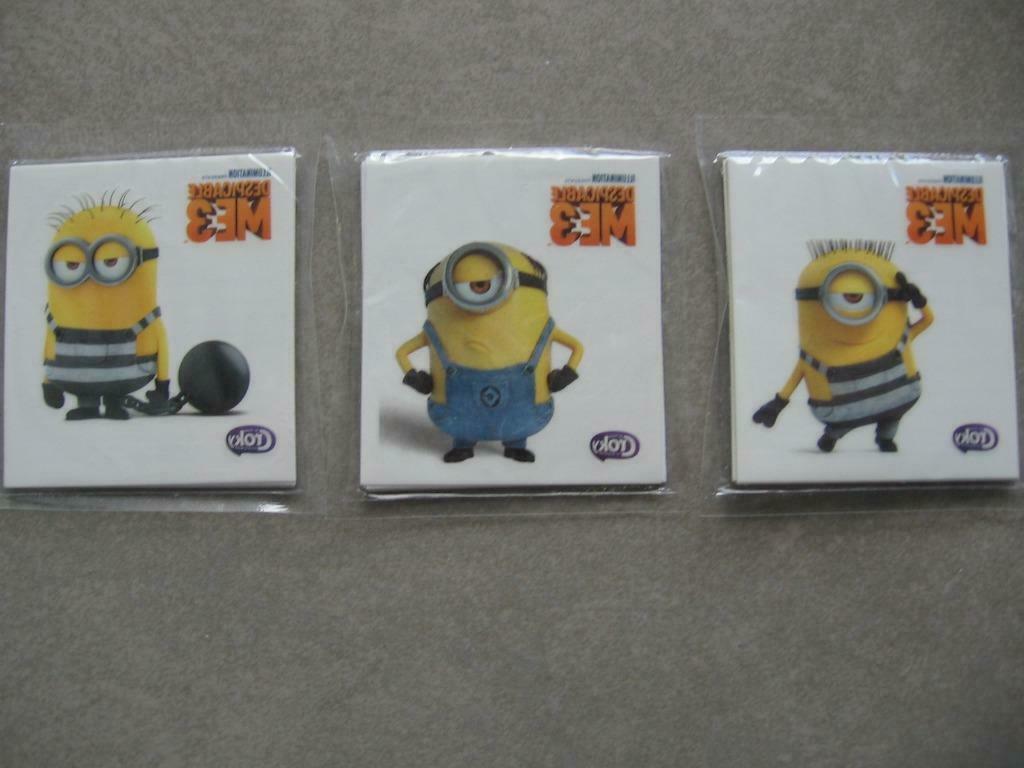 lot van 3 pakjes tattoos DESPICABLE ME 3 croky !!!!!!!!!!!!!, Ophalen of Verzenden