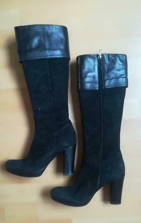 5A*SRATEGIA magnifiques bottes noires total cuir (37), Ophalen of Verzenden, Gedragen, Zwart, Hoge laarzen