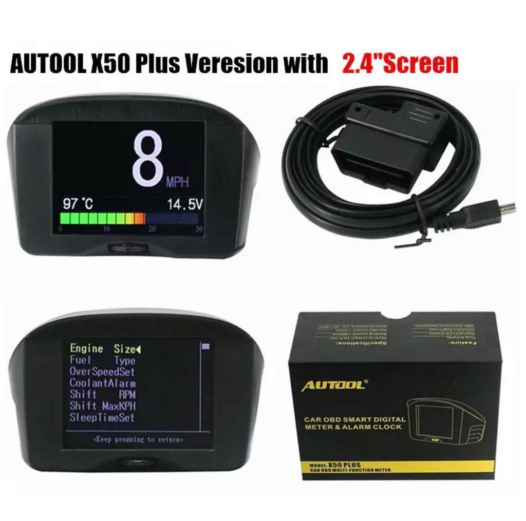 Autool X50 Plus Auto Obd Multi-Functie Smart Digitale, Auto diversen, Autogereedschap, Ophalen of Verzenden
