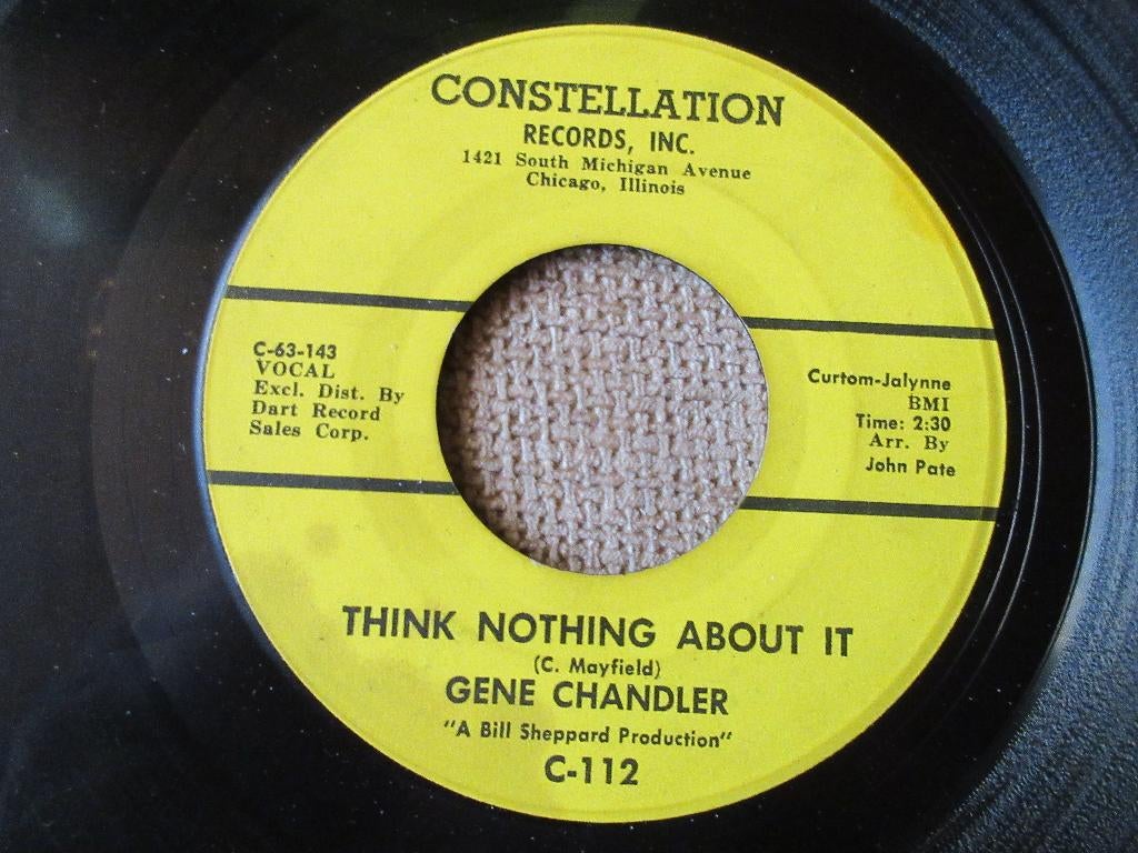 Gene Chandler ‎– Think Nothing About It / Wish You Were Here, Gebruikt, 7 inch, Single, Ophalen of Verzenden