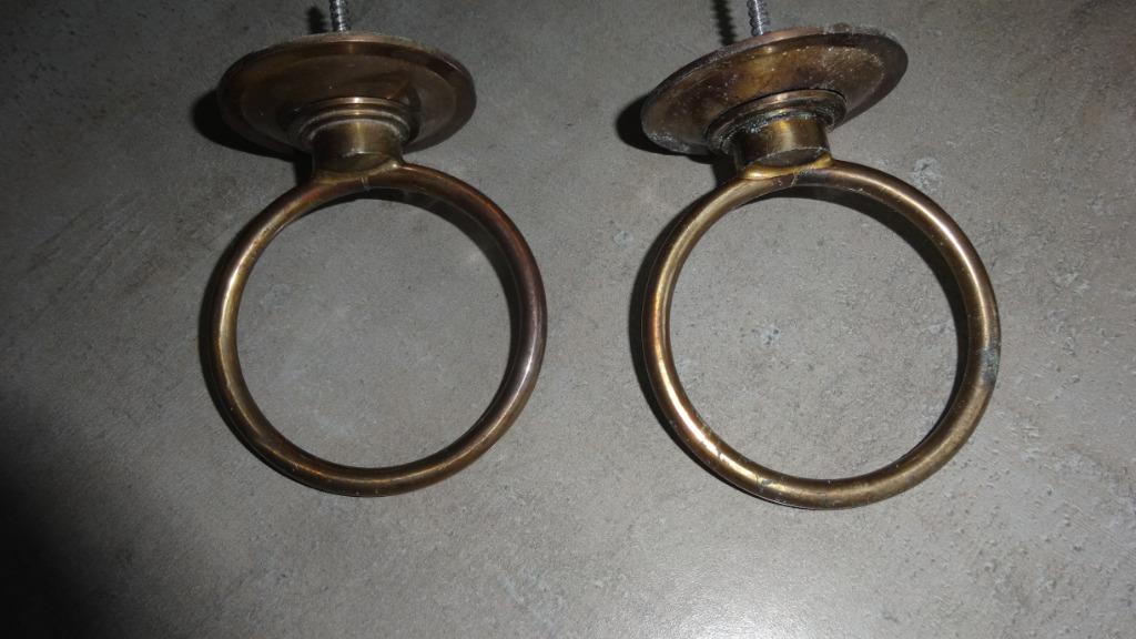 Bekerhouders in messing, Ophalen of Verzenden, Gebruikt, Overige typen