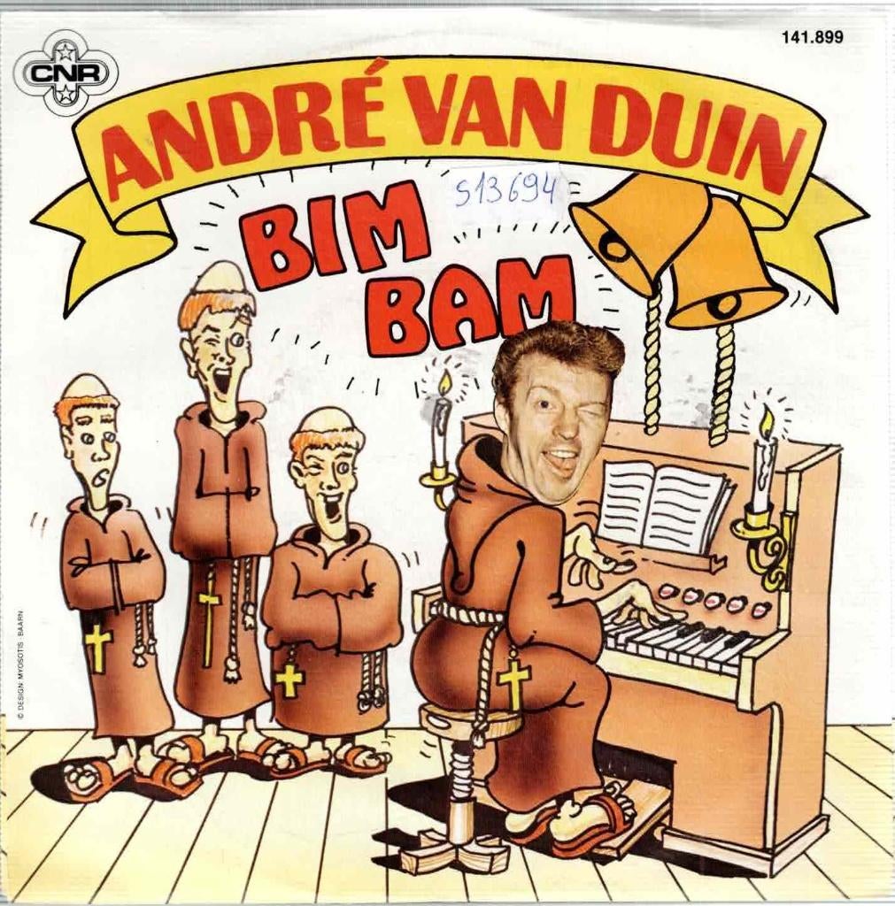 Vinyl, 7"   /   André van Duin – Bim Bam / Als Je Huilt, Cd's en Dvd's, Ophalen of Verzenden, Overige formaten