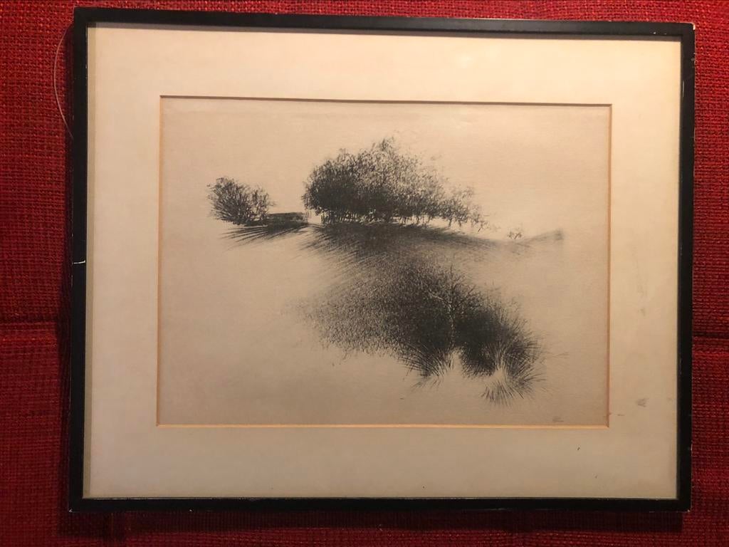 Mooie kunst ets getekend, Ophalen of Verzenden