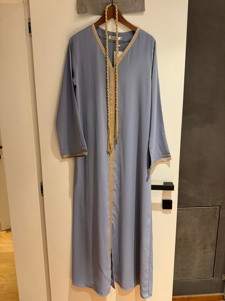 Caftan avec ceinture Neuf !, Neuf, Etoile Dorient, Enlèvement, Bleu