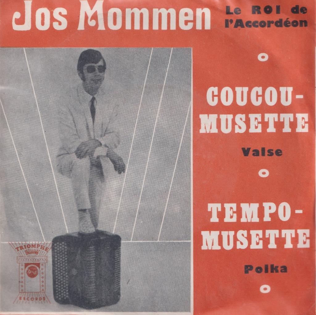 Jos Mommen – Coucou-Musette / Tempo-Musette – Single, Enlèvement ou Envoi, Utilisé, En néerlandais