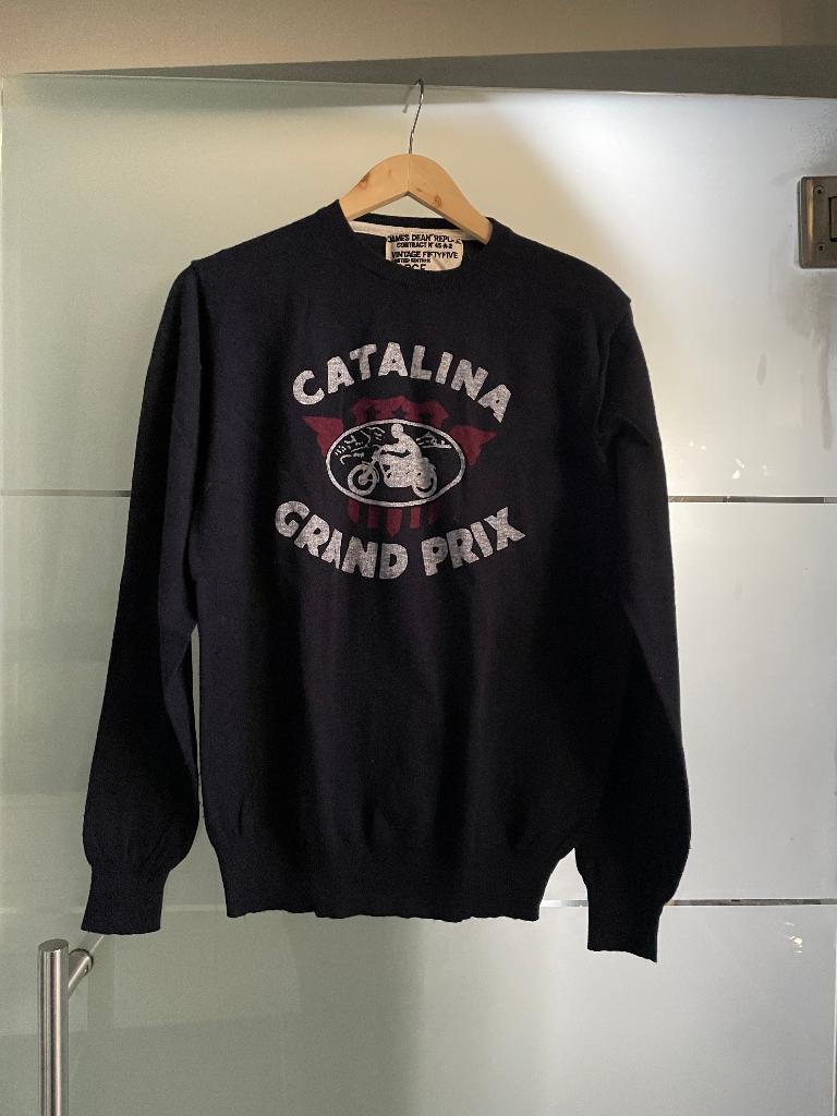 Pull James Dean Replica, Enlèvement ou Envoi, VINTAGE 55, Bleu, Taille 52/54 (L)