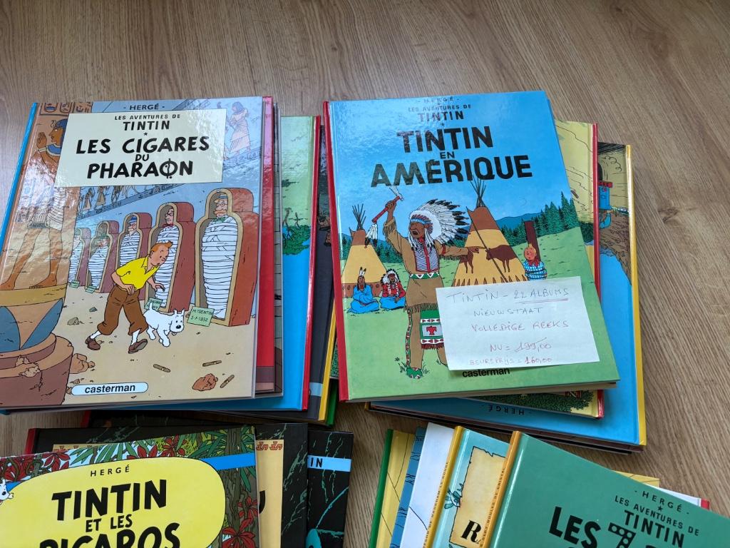 Kuifje - Tintin Franstalig volledige reeks 22 albums, Complete serie of reeks, Ophalen of Verzenden, Zo goed als nieuw, Herge
