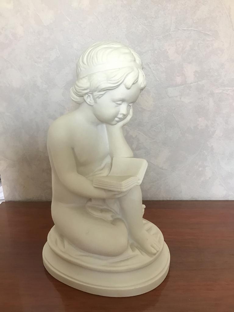 Wit porseleinen beeld hoogte 32 cm, Antiek en Kunst, Ophalen