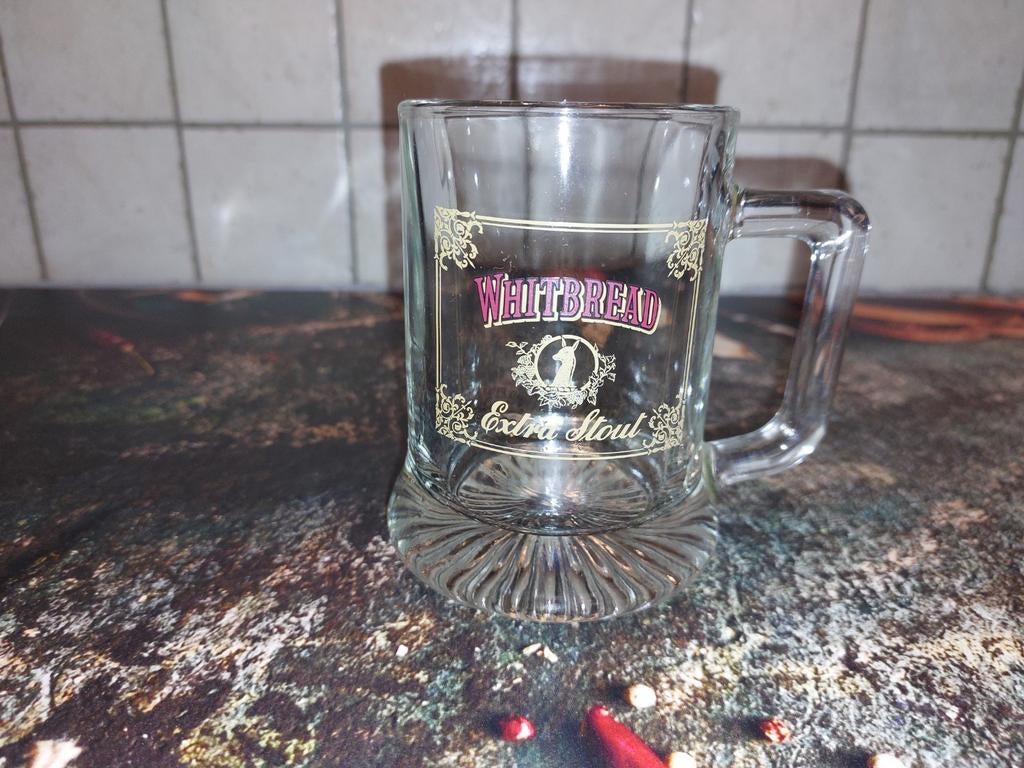 Chope à bière Whitbread, Enlèvement ou Envoi, Comme neuf, Verre à bière
