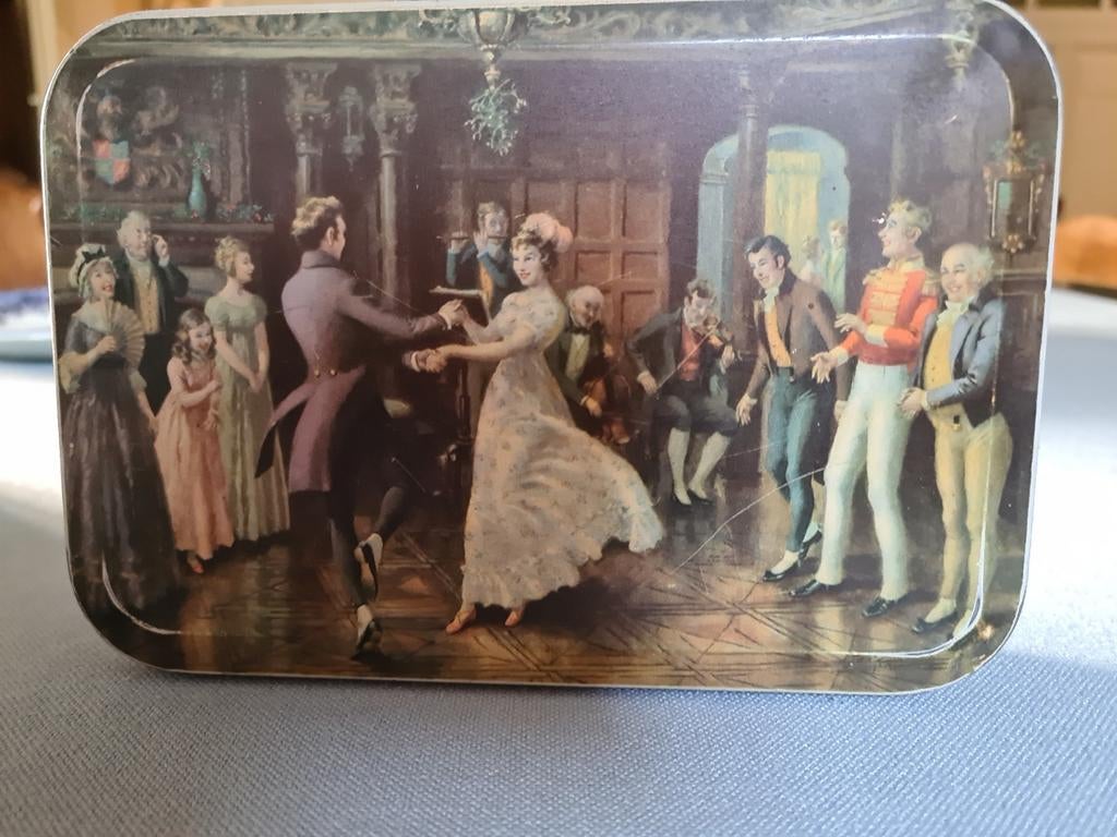 Vintage blik van Thorne's Premier Toffee Company uit Leeds,, Ophalen, Gebruikt