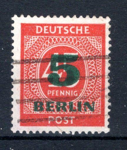 ALLEMAGNE BERLIN Yt. 47 estampillé 1949, Enlèvement ou Envoi, RFA, Affranchi