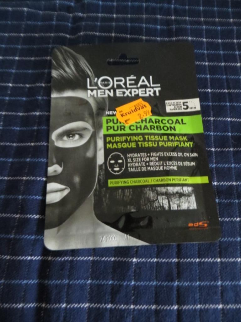 Gezichtsmasker : L'oreal Men Expert Pure Charcoal - nieuw, Enlèvement ou Envoi, Neuf, Tout le visage, Soins