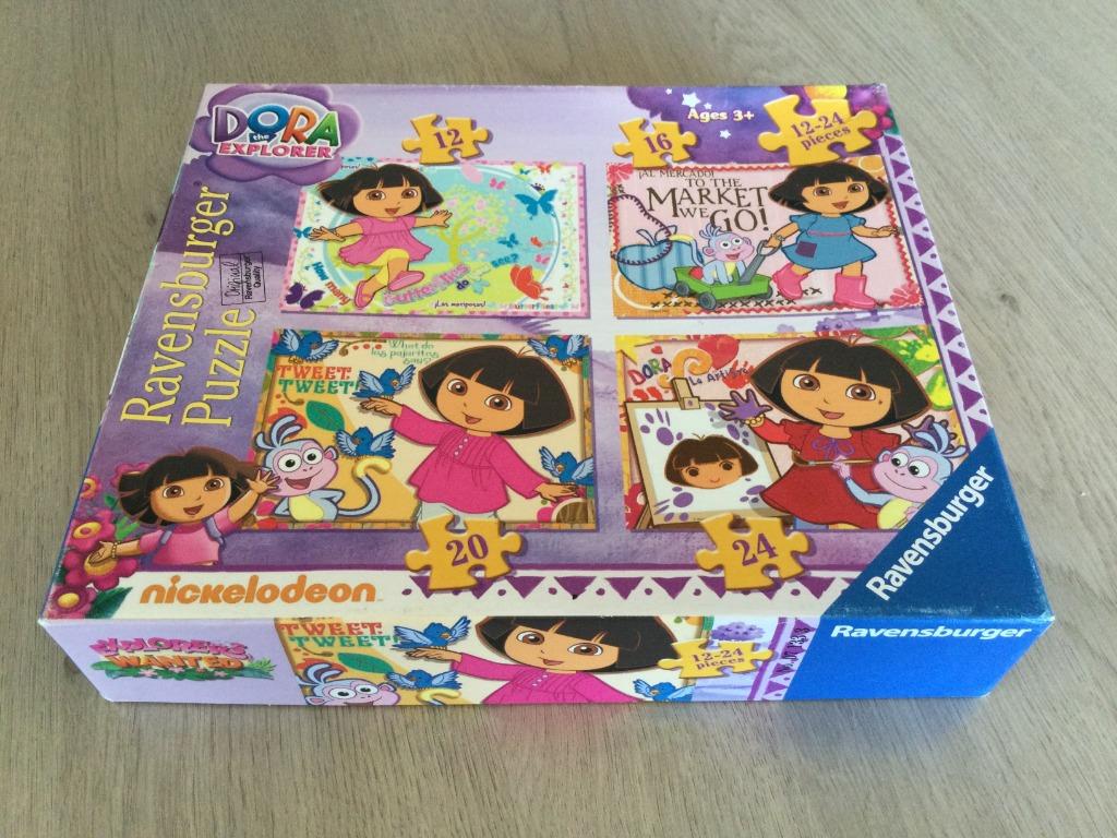 4 Dora puzzels - merk: Ravensburger, Kinderen en Baby's, Speelgoed | Kinderpuzzels, Ophalen of Verzenden