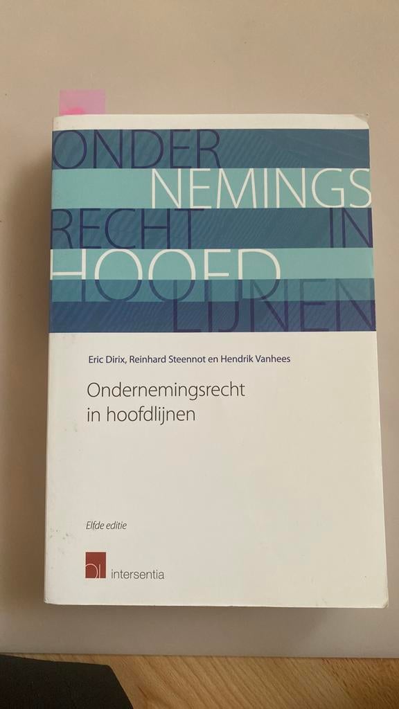 Ondernemingsrecht in hoofdlijnen (elfde editie), Boeken, Studieboeken en Cursussen, Ophalen of Verzenden, Zo goed als nieuw, Reinhard Steennot; Eric Dirix