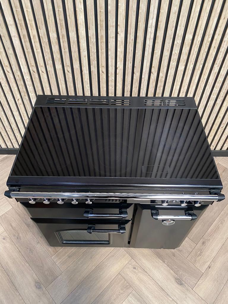 Falcon Fornuis Keramisch 90cm + pizza-oven, Ophalen of Verzenden, Zo goed als nieuw, Grill, Gas