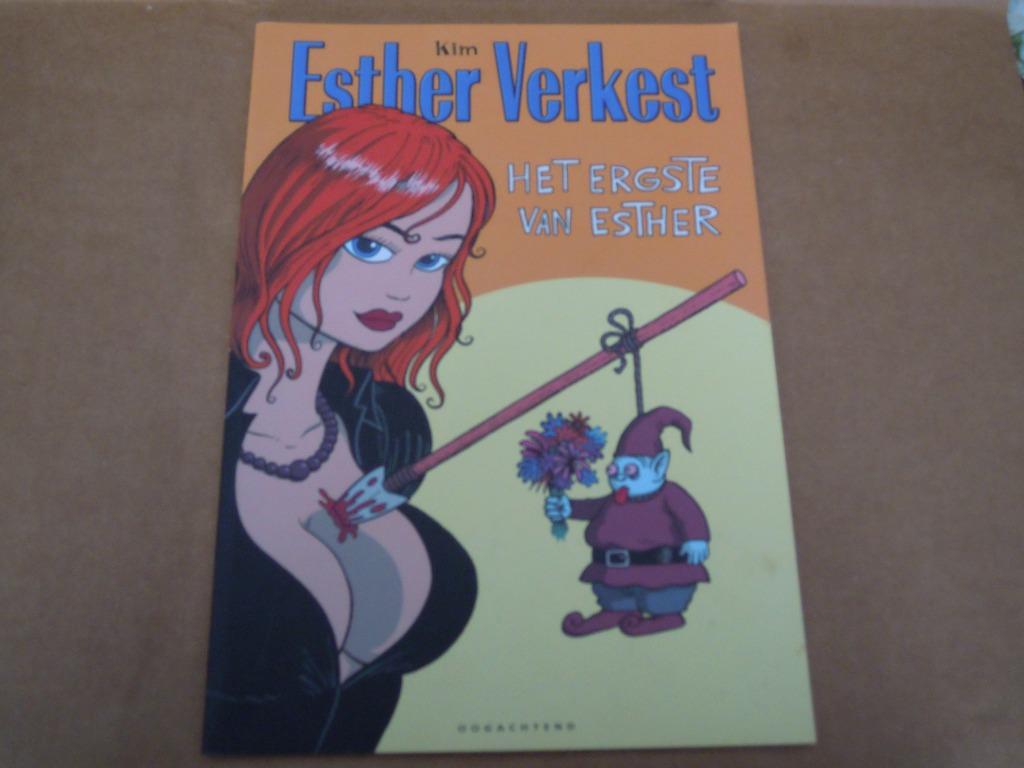 1e druk Esther Verkest : het ergste van Esther, Verzenden, Eén stripboek, Zo goed als nieuw, Kim