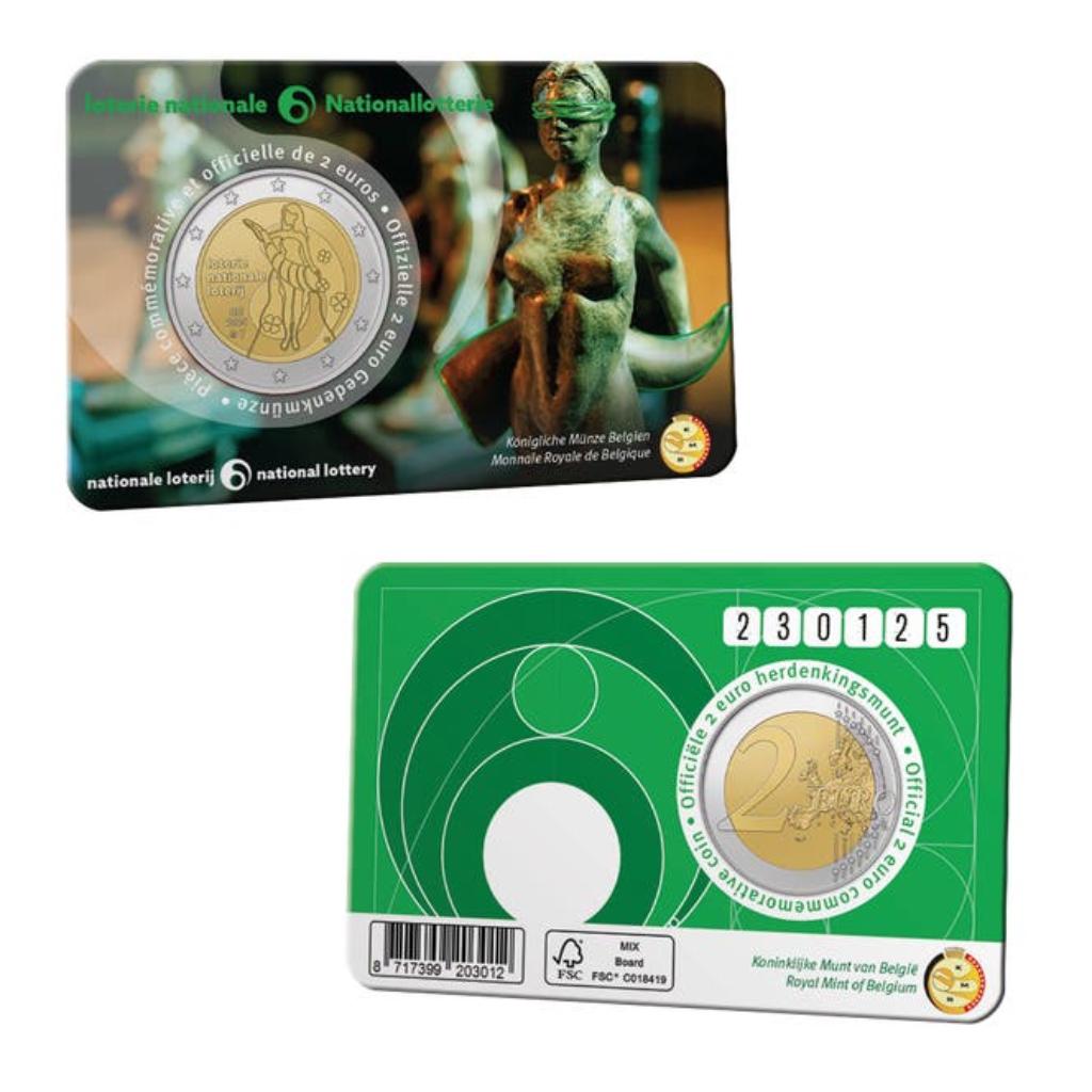 België 2025 - 2 euro in coincard - Nationale Loterij  - BU, Ophalen of Verzenden, België, 2 euro