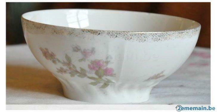 grand bol en porcelaine defuisseaux baudour, Antiquités & Art