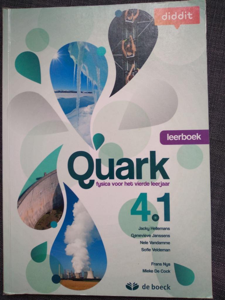 Quark 4.1 fysica leerboek, Boeken, Ophalen of Verzenden, Zo goed als nieuw, De boeck, Natuurwetenschap