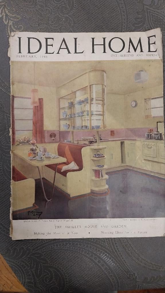 Magazine Ideal Home 1946, Verzamelen, Ophalen of Verzenden, 1940 tot 1960, Tijdschrift