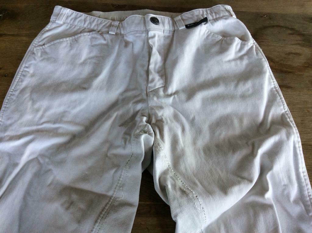 Euro-star witte  rijbroek 182, Ophalen of Verzenden, Gebruikt, Springen, Bovenkleding