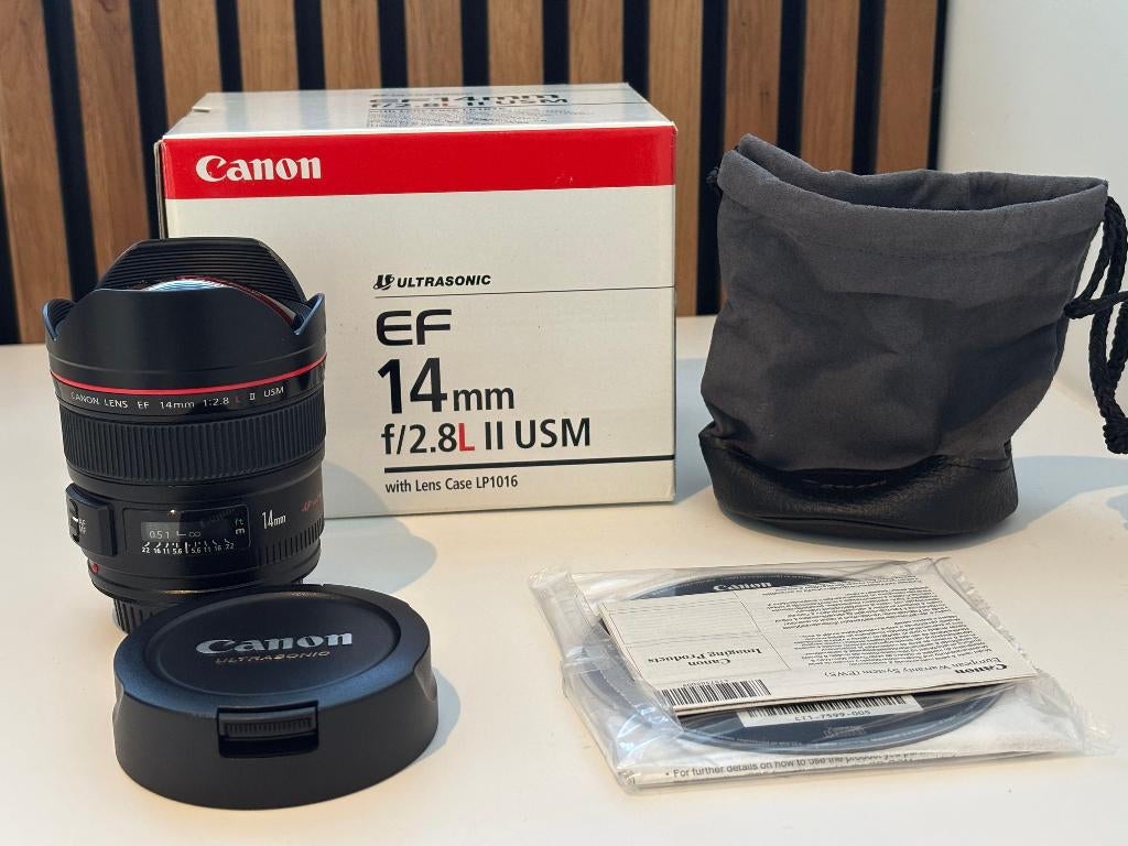 Objectief Canon EF 14mm f/2.8L II USM – NIEUWSTAAT, Enlèvement, Neuf, Objectif grand angle