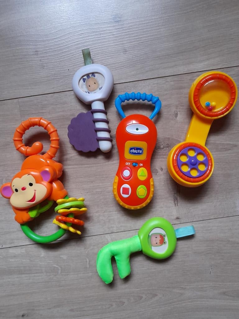 Rammelaars en speeltjes, perfecte staat, alles werkt, Ophalen of Verzenden, Zo goed als nieuw, Rammelaar, Met geluid