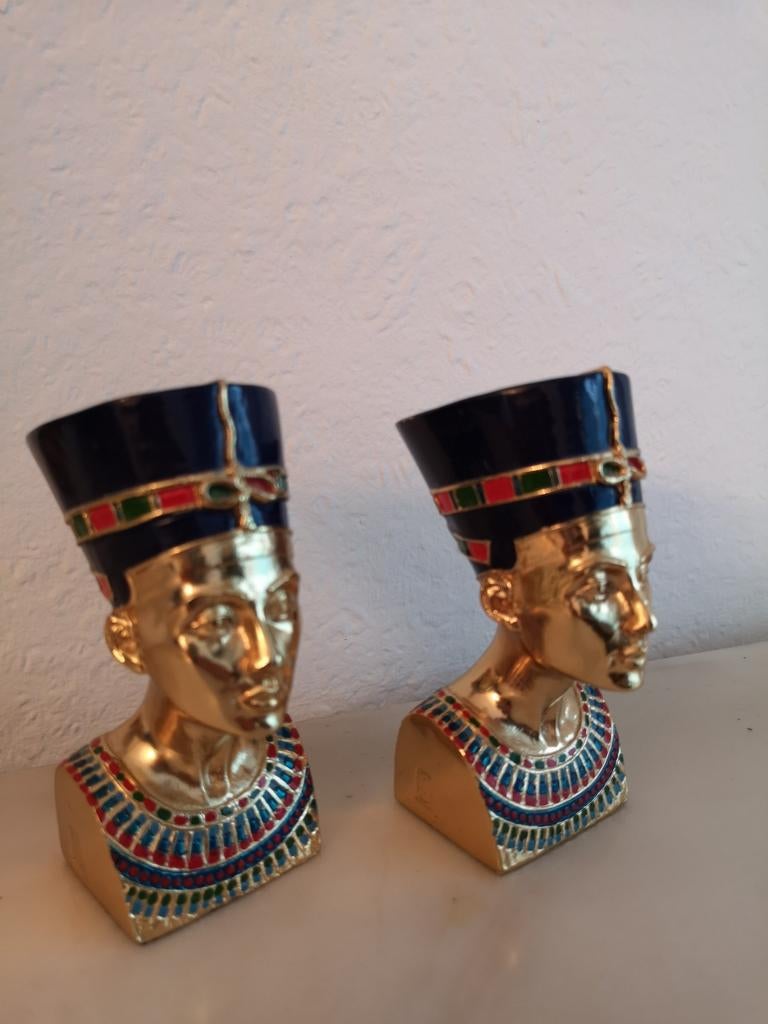 Buste Nefertiti en laiton massif, Enlèvement ou Envoi