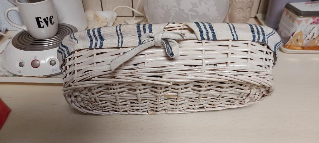 Panier osier pour pain ou baguette, Enlèvement, Utilisé, Osier, Panier