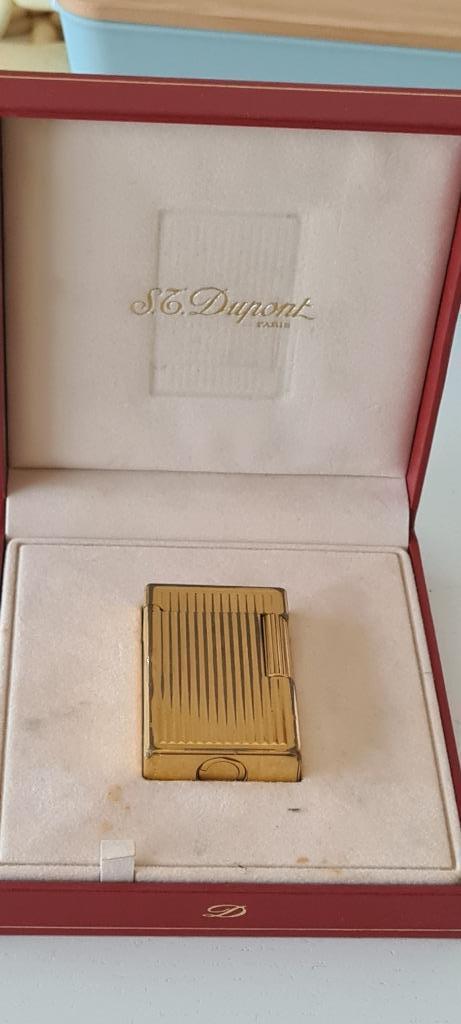 S. T. Dupont Goudkleurige aansteker lighter, Verzamelen, Ophalen of Verzenden, Aansteker