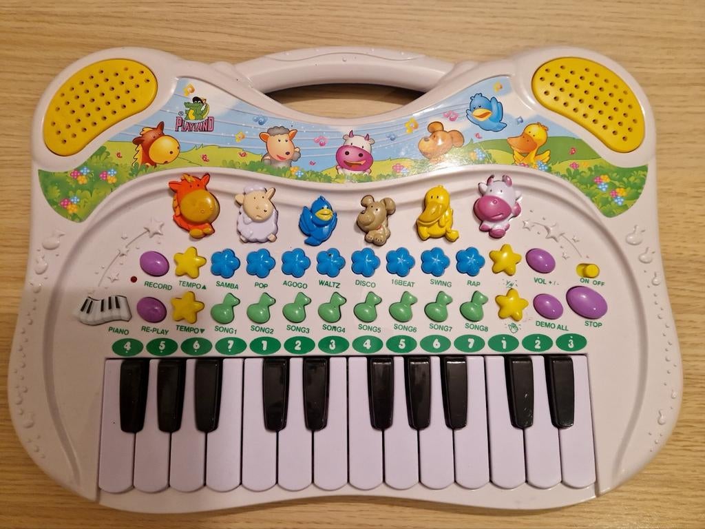 piano met dierengeluiden en andere melodieën, Kinderen en Baby's, Ophalen, Zo goed als nieuw, Elektronica, Met geluid