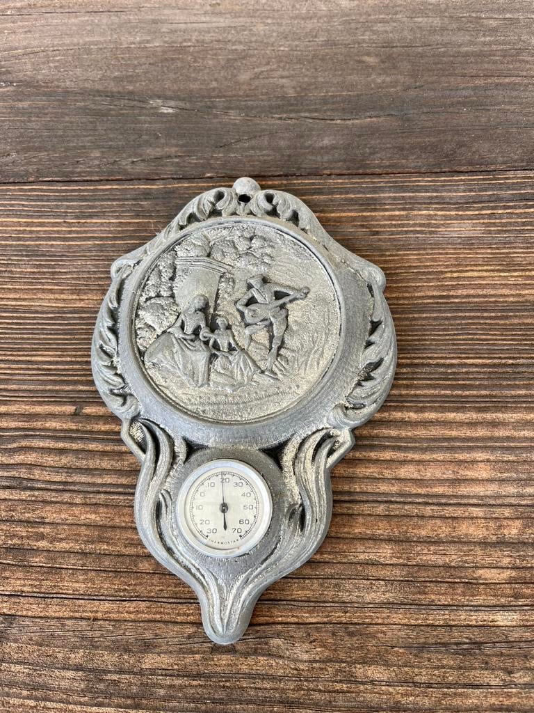 Unieke tinnen thermometer, Antiek en Kunst, Ophalen